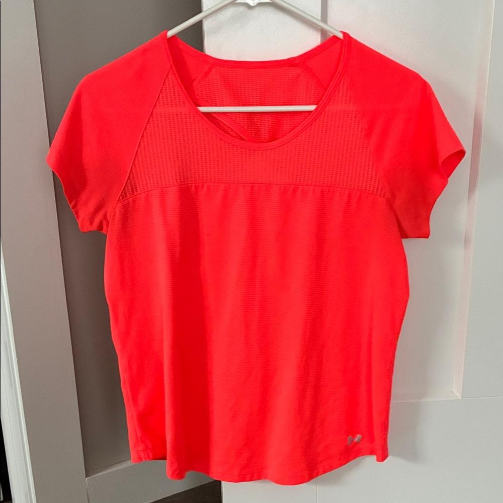 Under Armor Women's Neon Pink Athletic Top